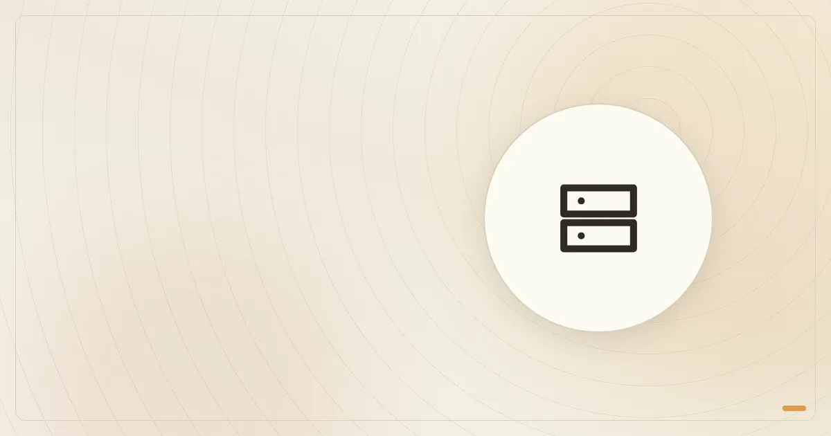 graphic: Warm geometric banner with an alert motif about outdated websites being targets